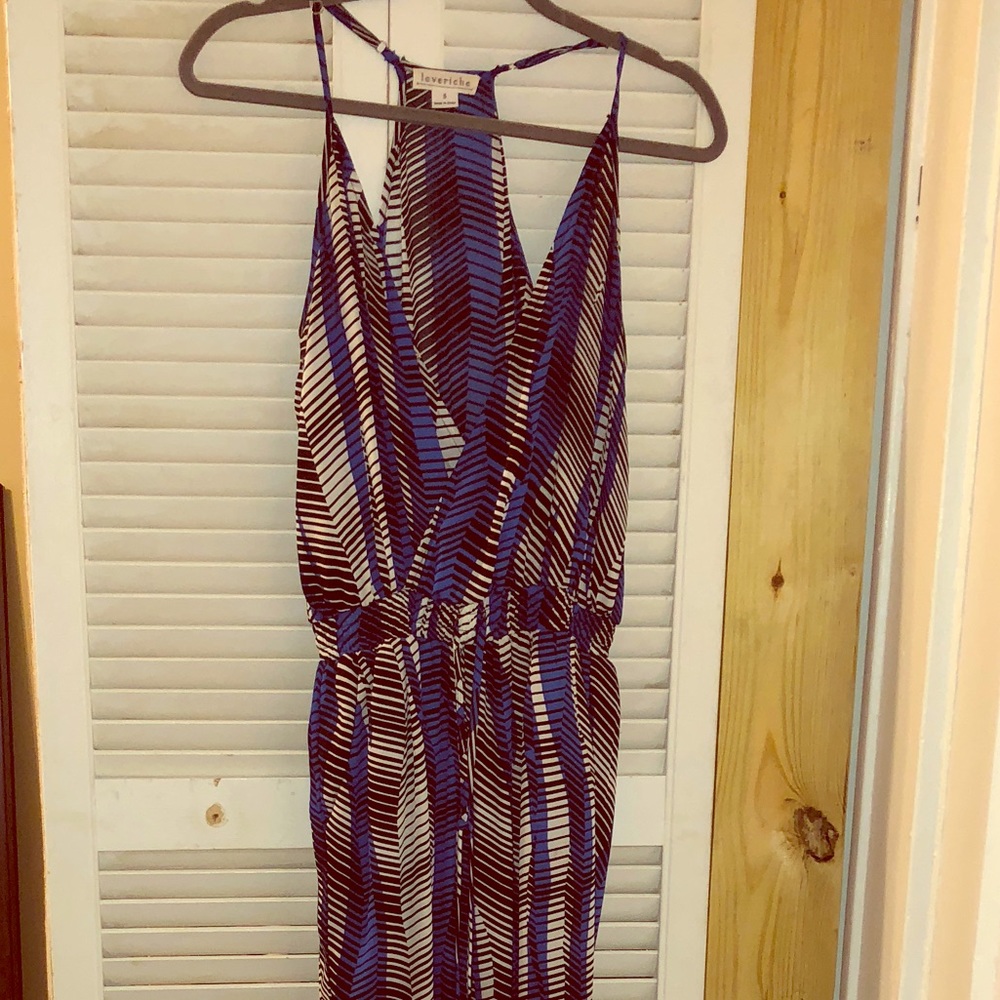 Black/blue/white printed jumper
